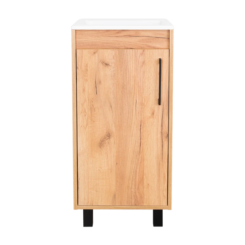 Mueble Lavamanos a Piso Oxford, Fresno Europeo, Incluye Lavamanos 40cm ZF
