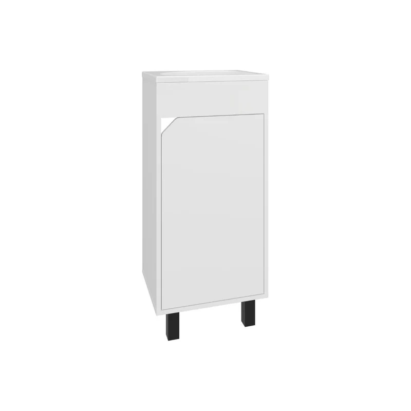 Mueble para Lavamanos Betel, Blanco, Incluye Lavamanos Plastiglas Floresta 40 ZF