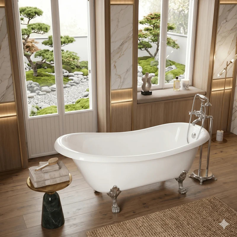 Bañera de Hierro LIVINGSTON blanca