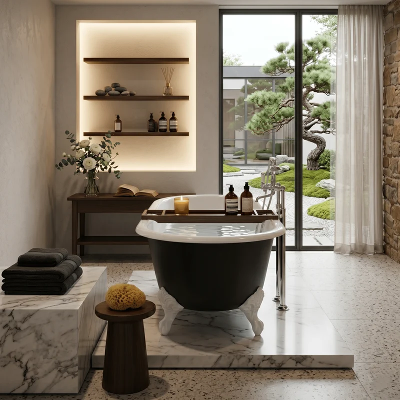 Bañera de Hierro PLYMOUTH negra