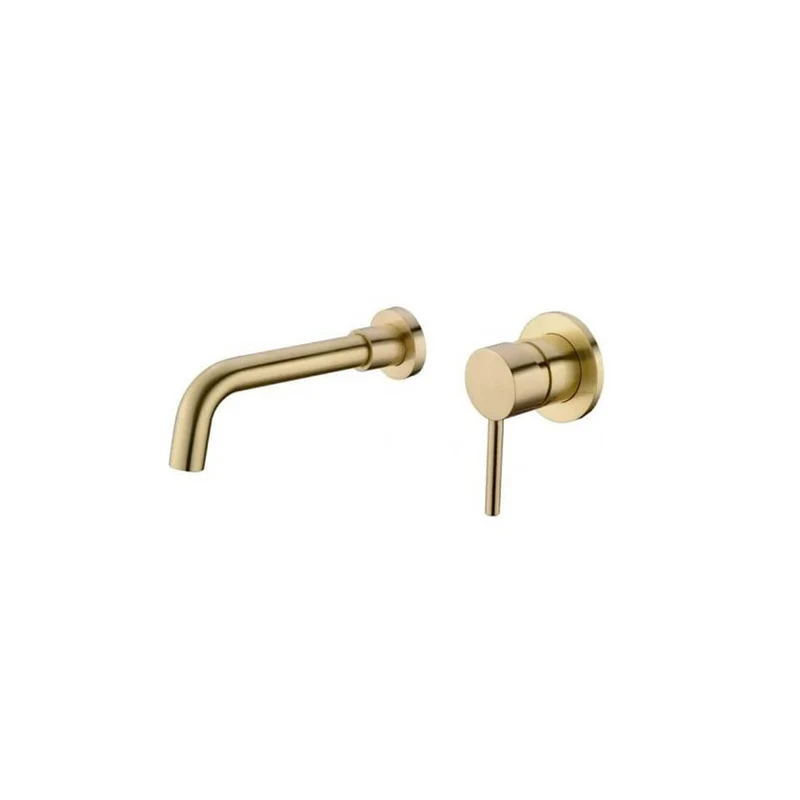 Grifería lavabo empotrada Palos dorada