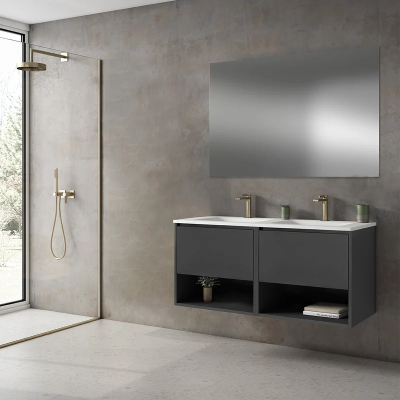 Mueble baño con lavabo incluido 2 senos Yera