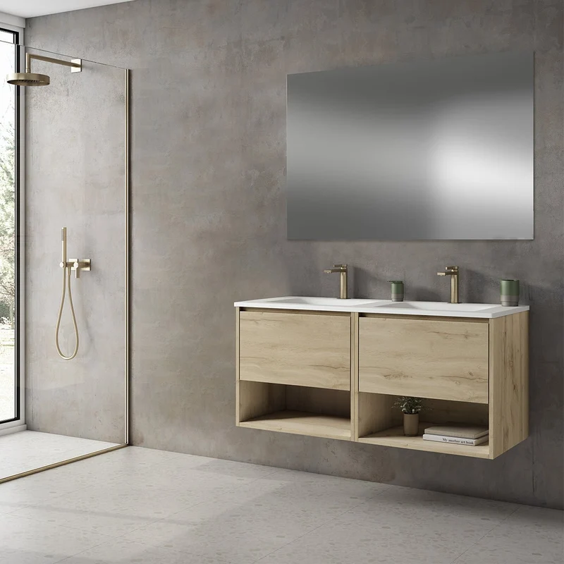Mueble baño con lavabo incluido 2 senos Yera