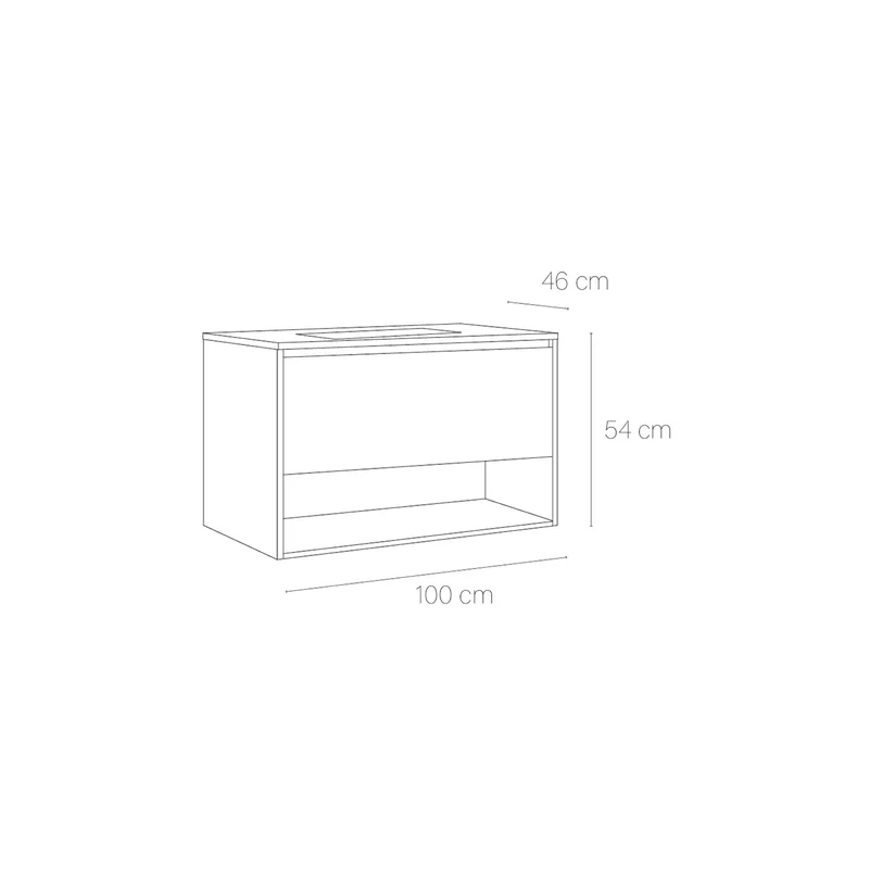 Mueble baño con lavabo incluido Yera