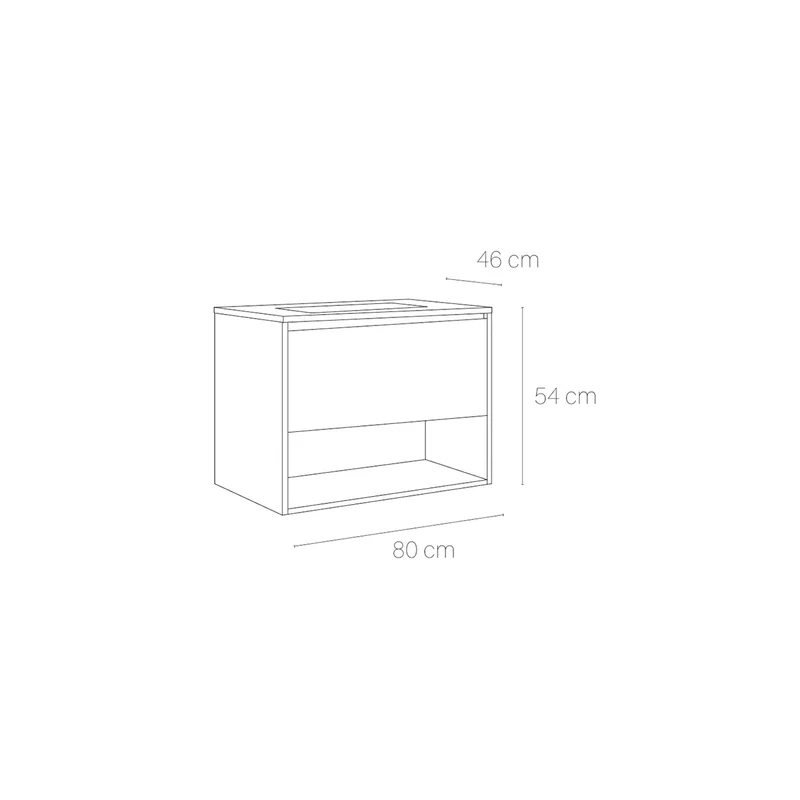 Mueble baño con lavabo incluido Yera
