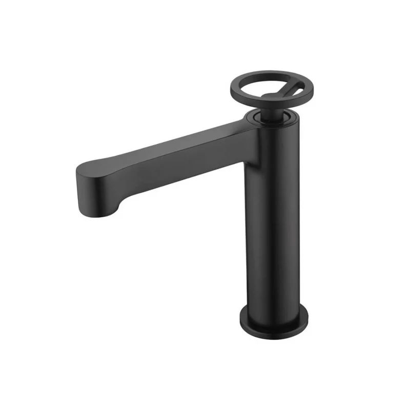 Grifo de lavabo negro mate Olimpo