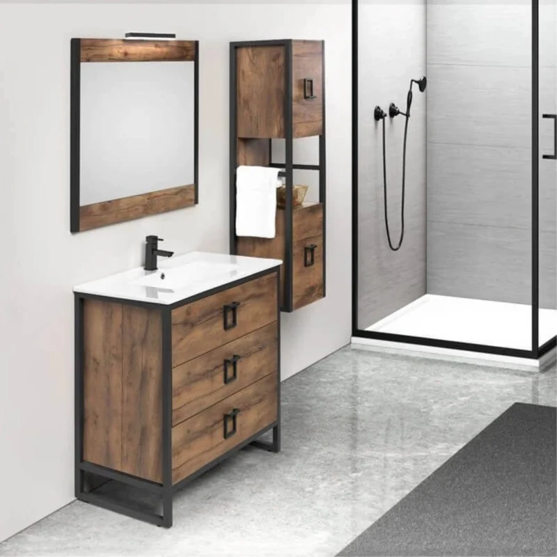 Mueble de baño tres cajones Gorbea