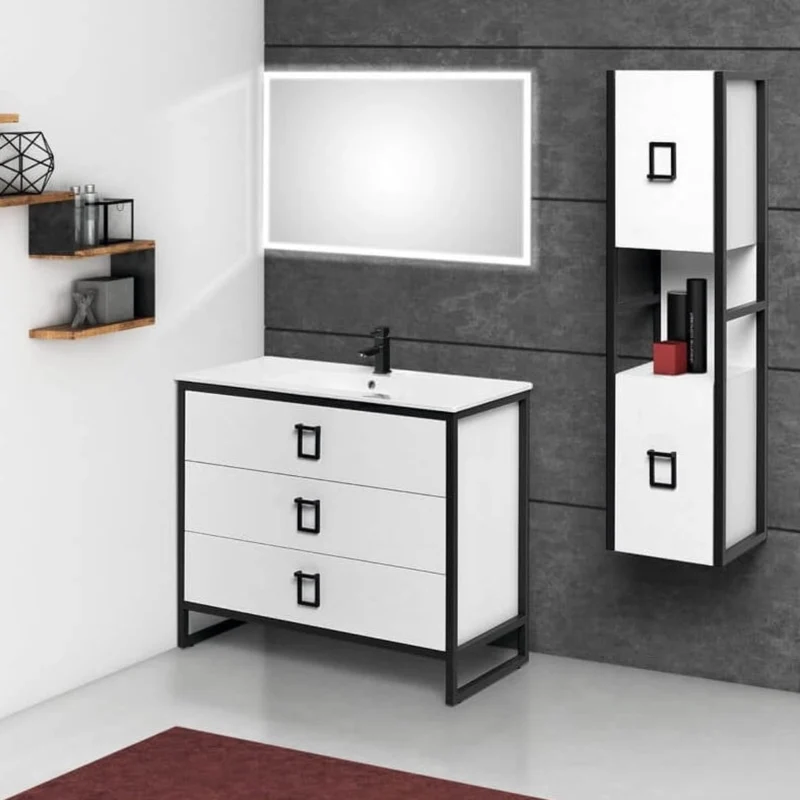 Mueble de baño tres cajones Gorbea