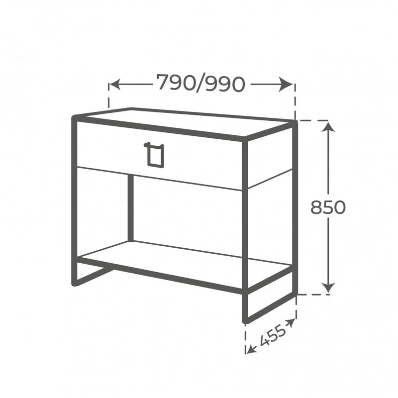 Mueble de baño un cajón Gorbea