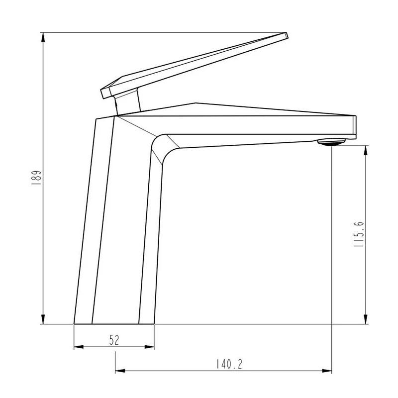 Grifo moderno lavabo Croix