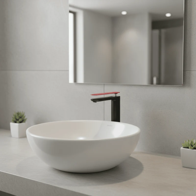 Grifo monomando de lavabo caño alto Foggy