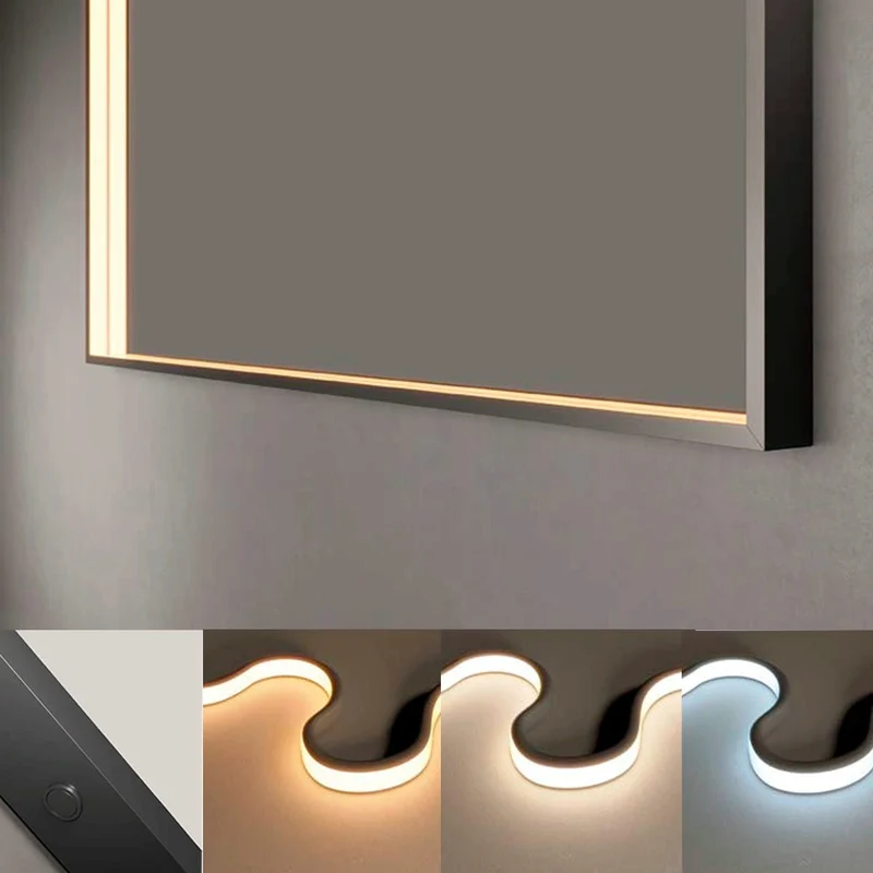 Espejo luz led integrada Ability negro