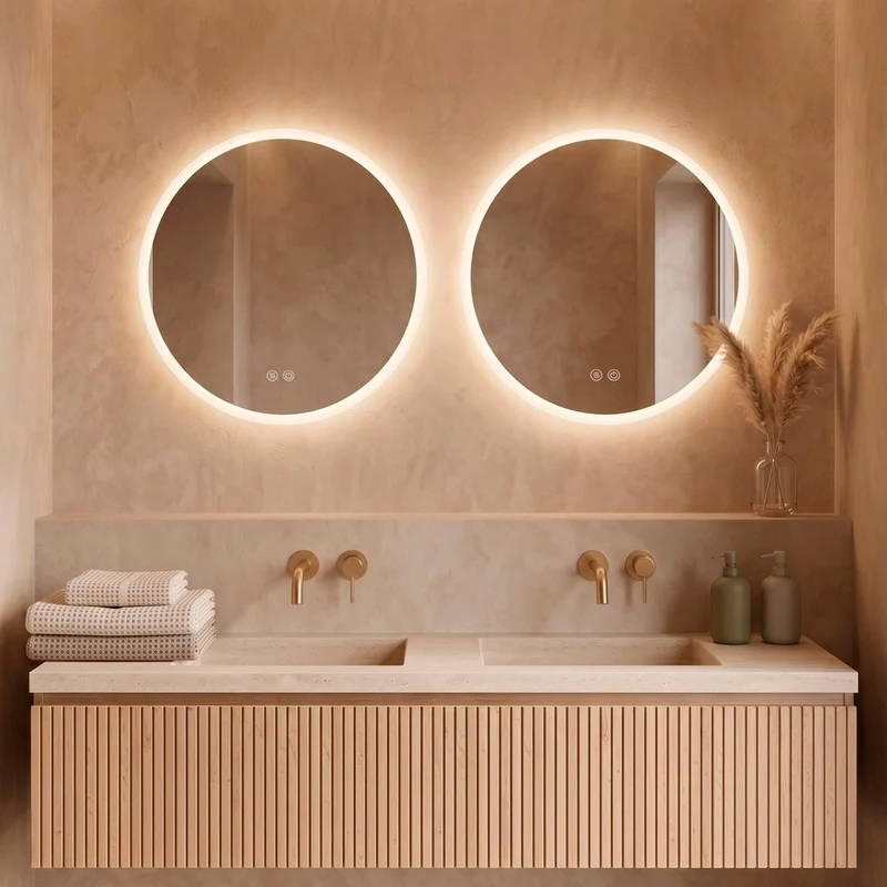 Espejo de baño con luz Icaro