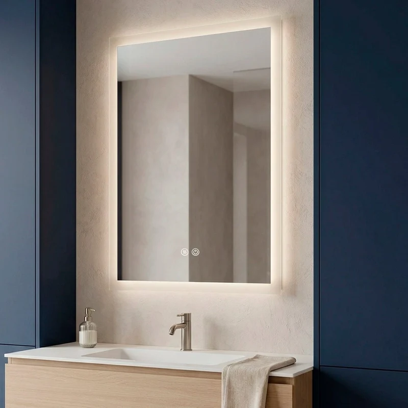 Espejo rectangular con luz led Andrea
