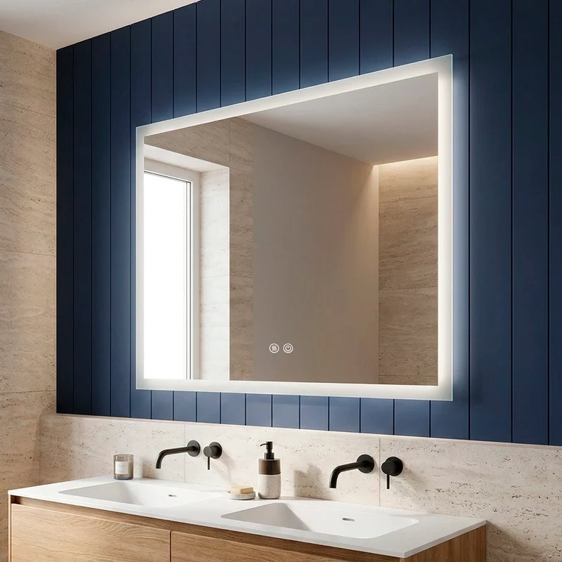 Espejo rectangular con luz led Andrea