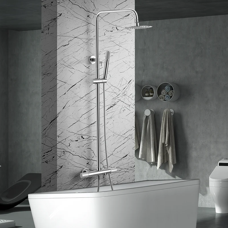 Colonne de douche thermostatique LINE - Chromé