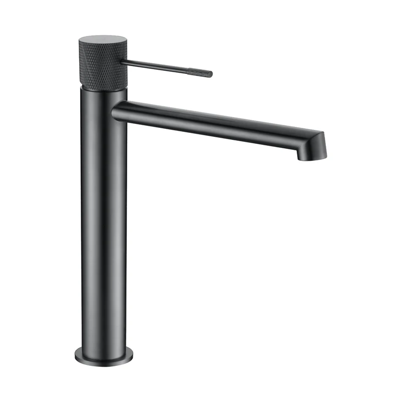 Mitigeur lavabo bec haut LINE - Black gun metal