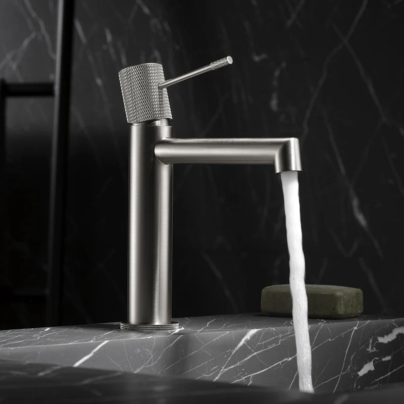 Mitigeur lavabo LINE - Nickel brossé
