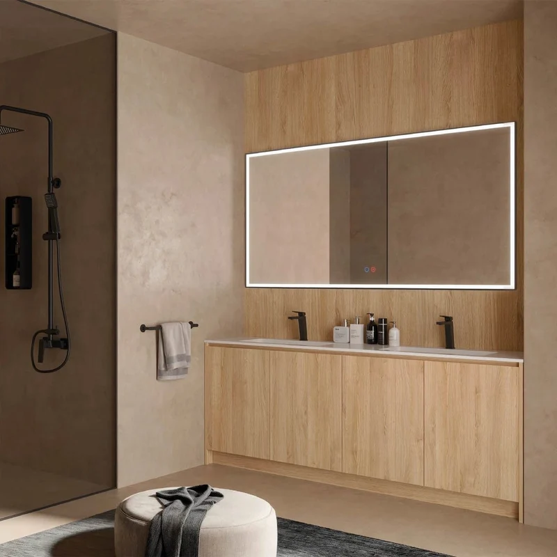 Espejo con luz led Suiza