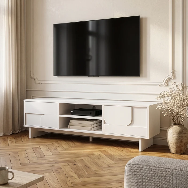 Mueble para TV Katanshumn 2 puertas 150x39x45 cm [en.casa]