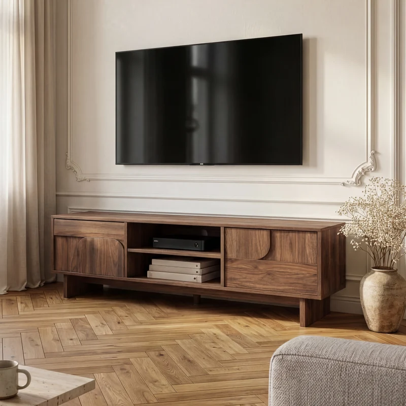 Mueble para TV Katanshumn 2 puertas 150x39x45 cm [en.casa]