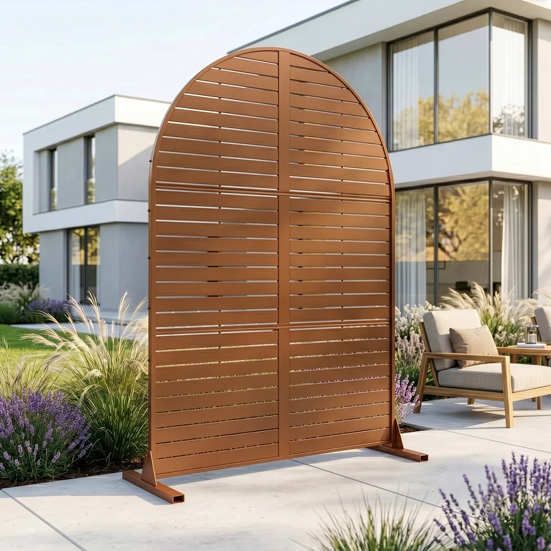 Biombo Nordepp diseño arco redondeado acero [casa.pro]