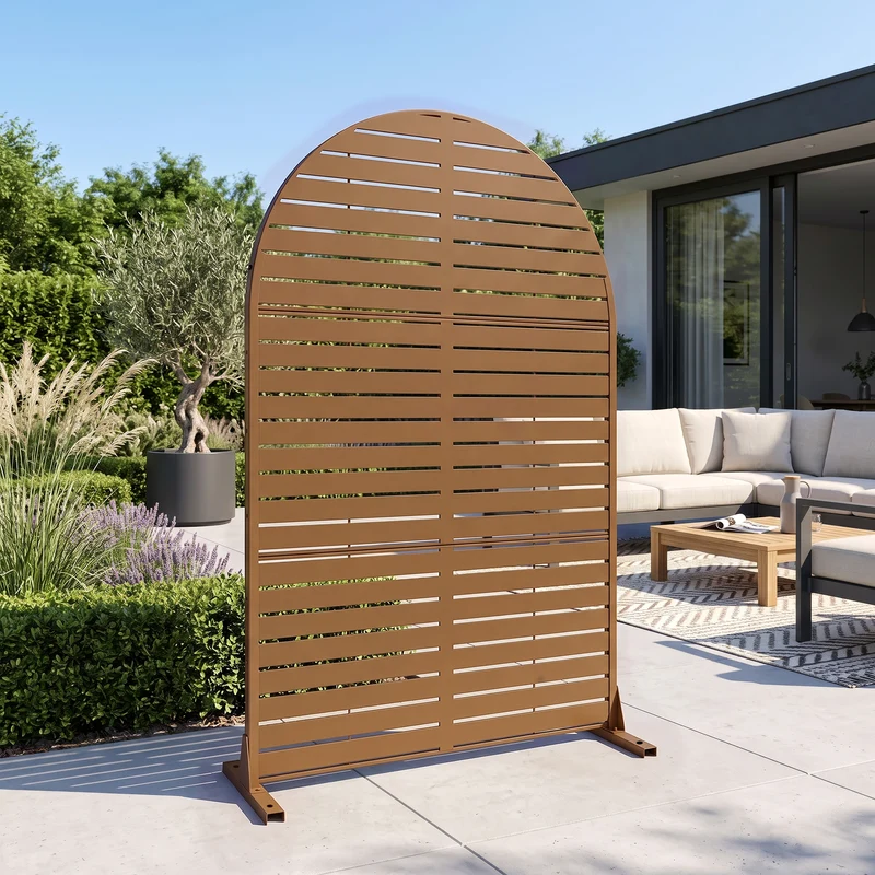 Biombo Nordepp diseño arco redondeado acero [casa.pro]