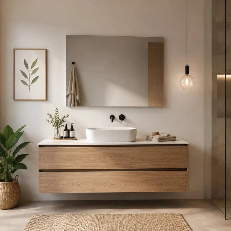 Espejo rectangular para baño Enola
