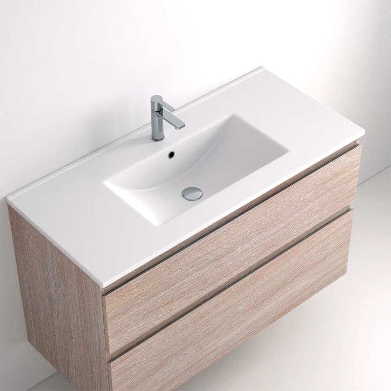 Lavabo cerámico sobre mueble Plus