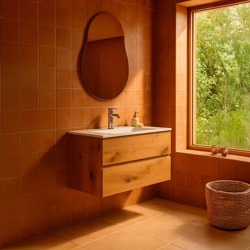 Mueble baño suspendido Triana con lavabo
