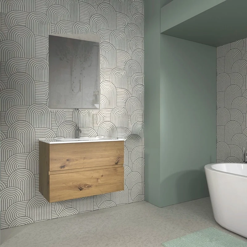 Mueble baño suspendido Triana con lavabo