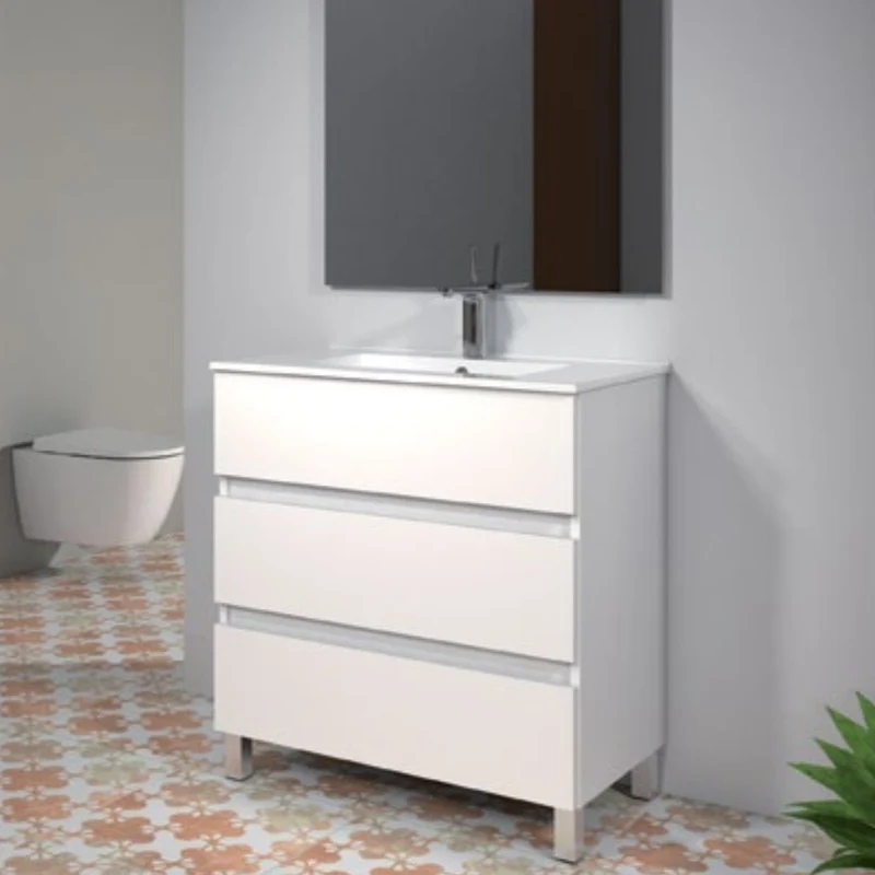 Mueble baño con patas y lavabo Triana