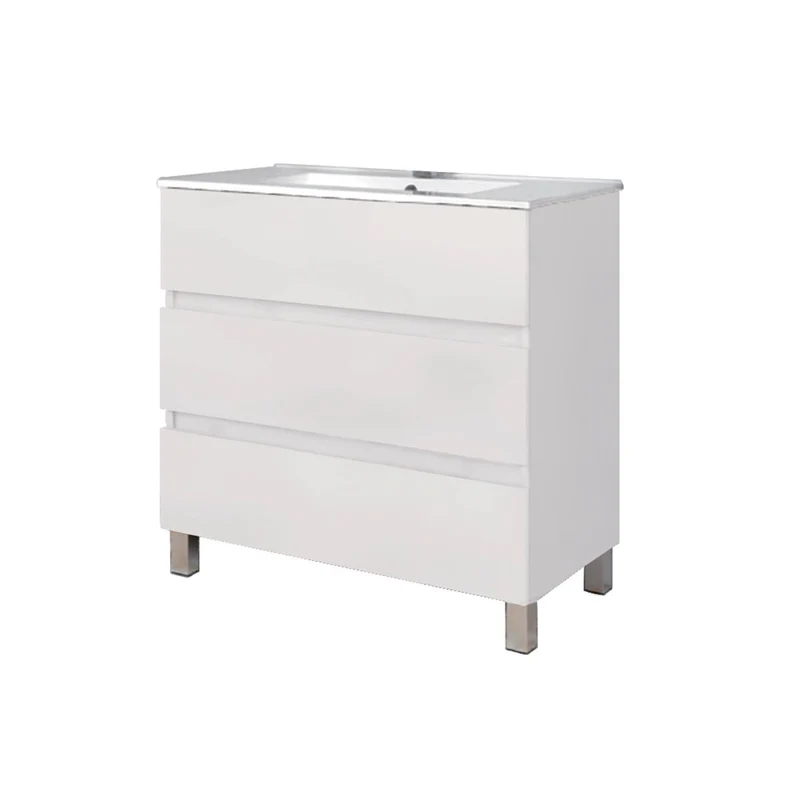 Mueble baño con patas y lavabo Triana