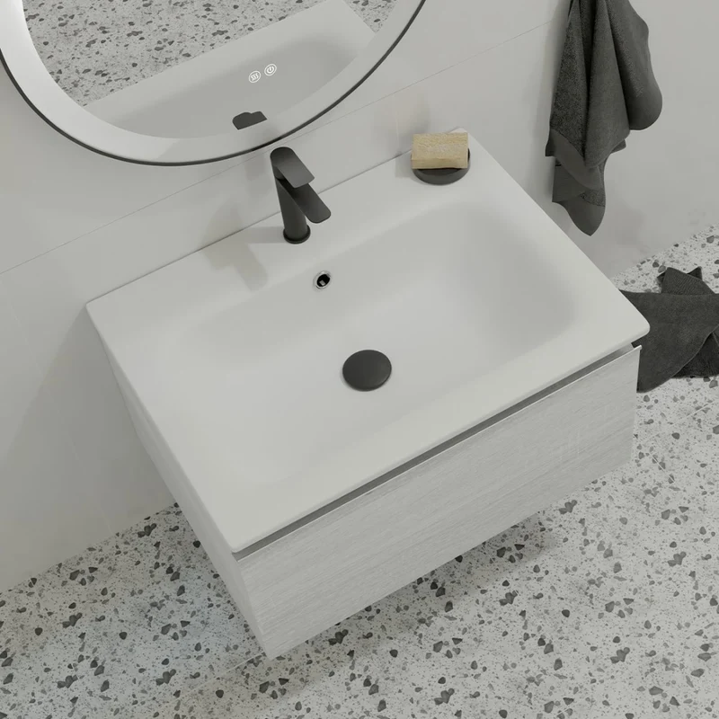 Lavabo sobre mueble gel coat Gara