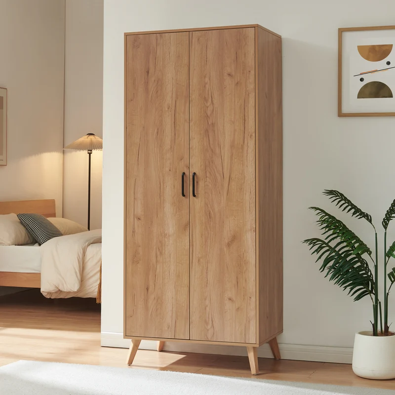 Armario Norg puertas barra compartimentos [en.casa]