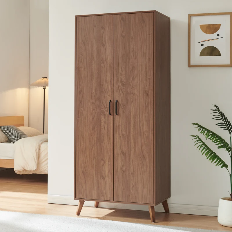 Armario Norg puertas barra compartimentos [en.casa]