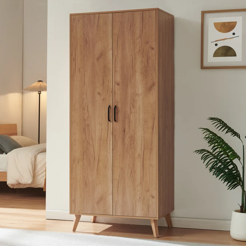 Armario Norg puertas barra compartimentos [en.casa]