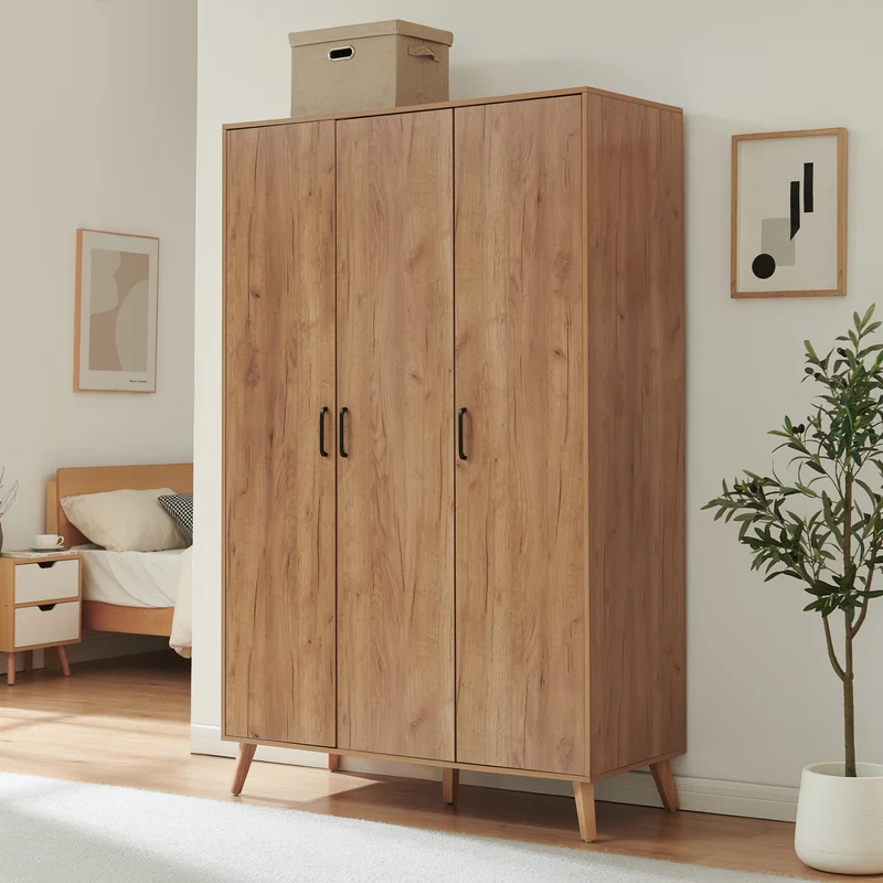 Armario Norg puertas barra compartimentos [en.casa]