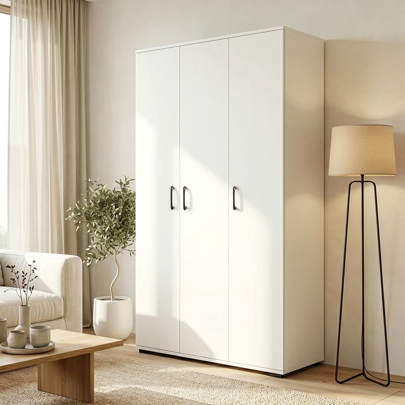 Armario multiusos Chalvefted puertas compartimentos [en.casa]