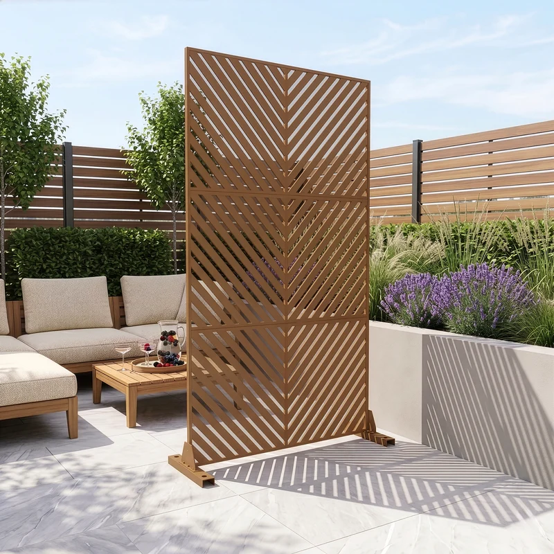 Tabique Kekan exterior acero 180x90/120 cm [casa.pro]