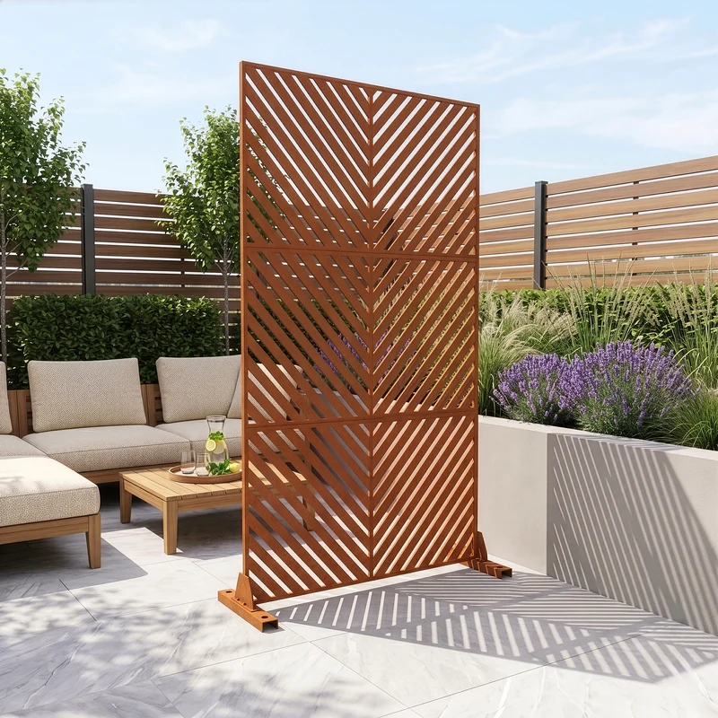 Tabique Kekan exterior acero 180x90/120 cm [casa.pro]