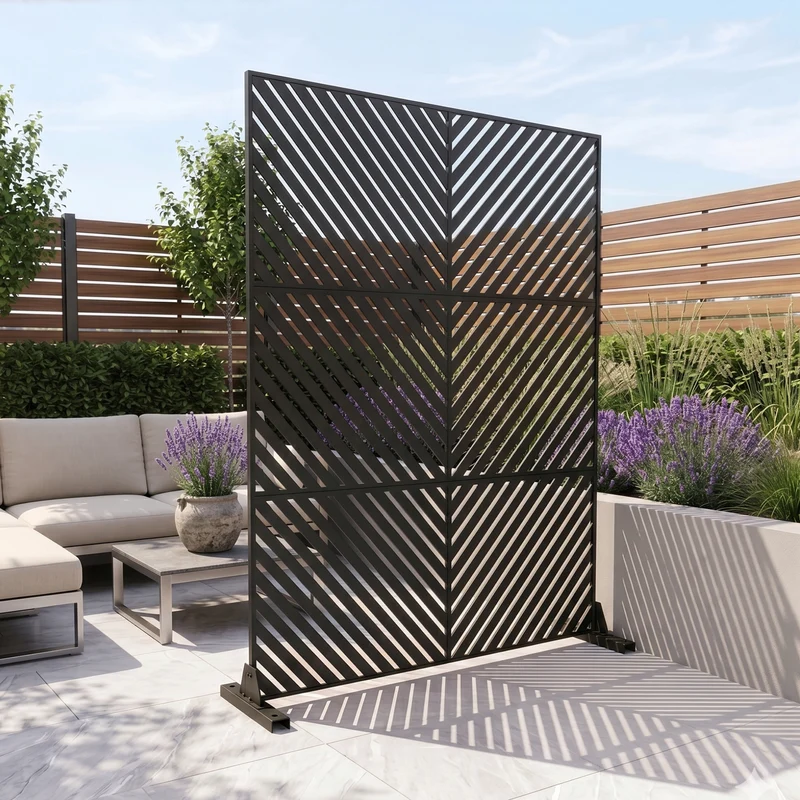 Tabique Kekan exterior acero 180x90/120 cm [casa.pro]