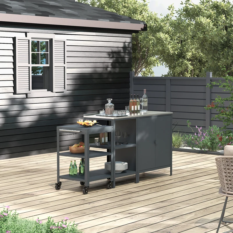 Conjunto de armario exterior Bolognano - [casa.pro]