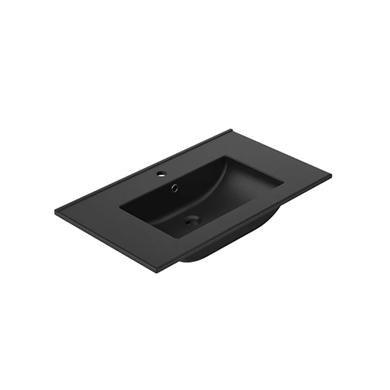Lavabo de encastrar modelo Bogotá negro mate