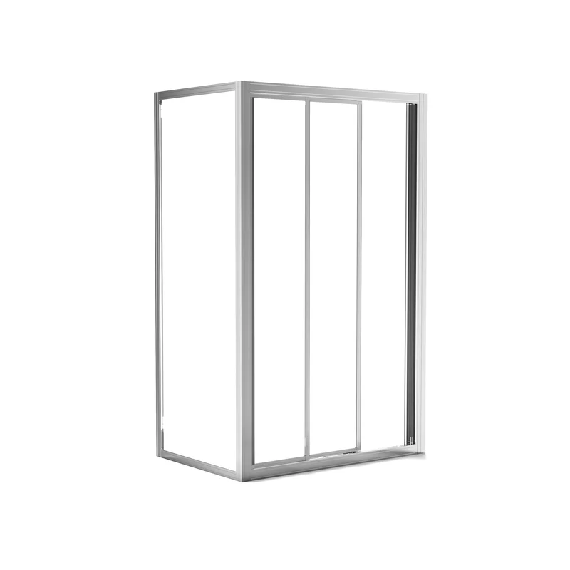 Fijo para mampara Siena Cromo transparente