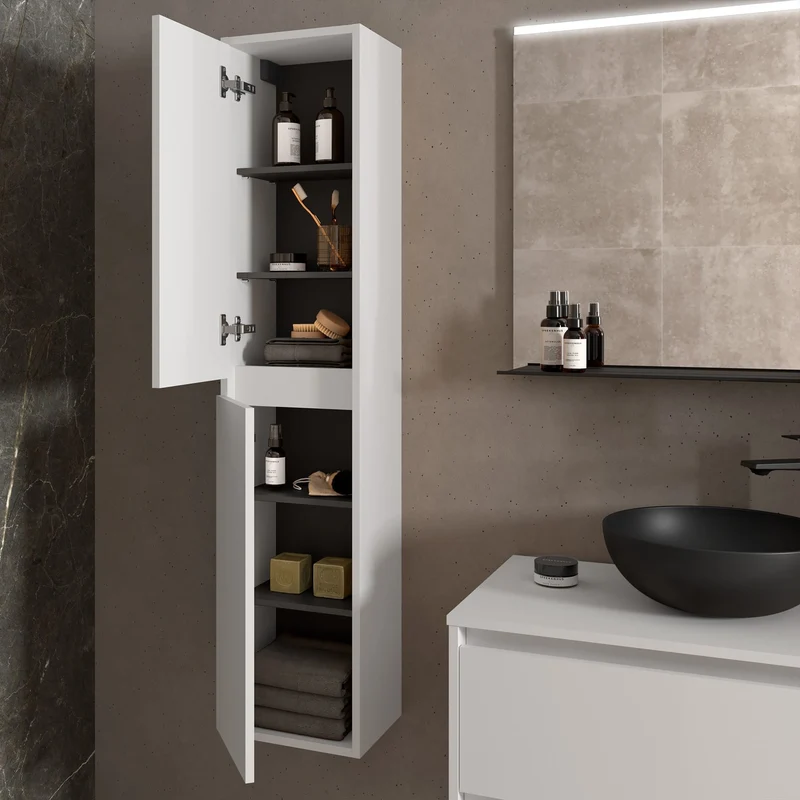 Noja 4C - Mueble de baño suspendido con lavabo encastrado