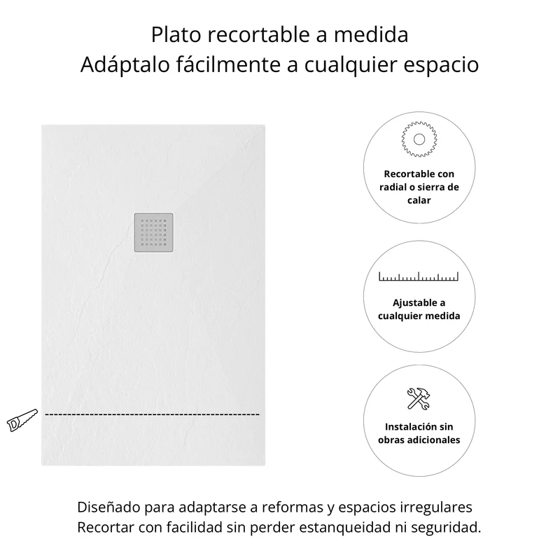 Napoles - Plato de Ducha de Resina Aligerado