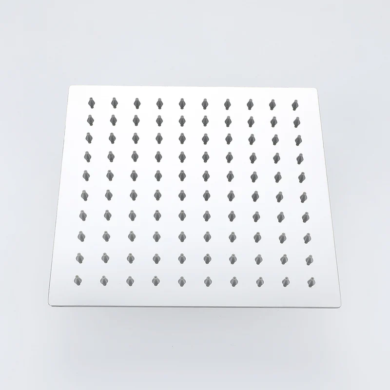 Columna de Ducha con Termostato Cuadrado Ducha Lluvia Alcachofa de 3 Tipos de Chorro con Redonda Barra y Brillante para Baño Aica Sanitarios