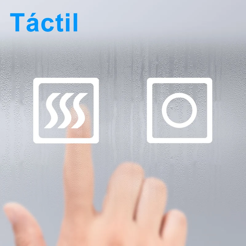 Espejo de baño con luz LED(Brillo LED Envolvente) / antivaho calefactado / táctil / vertical y horizontal
