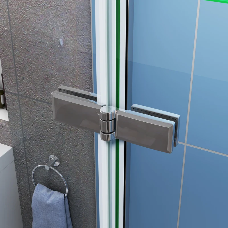 liquidacion Mamparas de Ducha Angular Doble Puerta Plegable 6mm Antical + Plato de Ducha